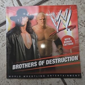Vintage 2011 WWE Brothers of Destruction Book w/ Tattoos Undertaker Kane RARE